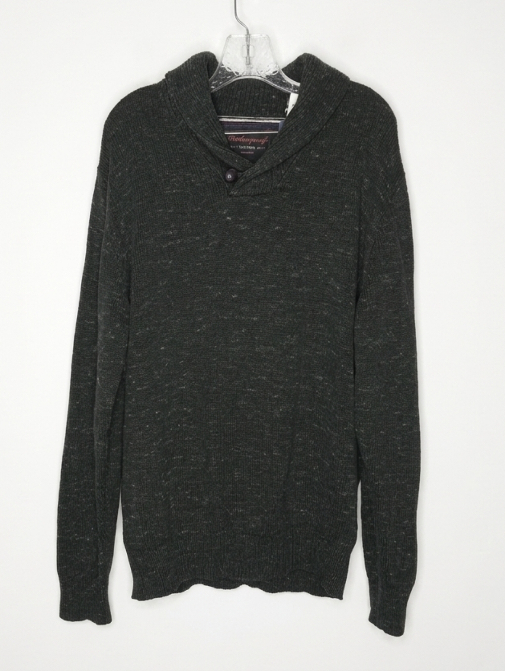 NWT Original Weatherproof Vintage Dark Green Shawl-Style Sweater